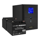 Exegate EX296839RUS Комплект ИБП EX295989RUS + батарея 40Ач EX282976RUS 2шт (инвертор, синус, для котла) SineTower SZ-2000.LCD.AVR.3SH.1C13.USB <2000VA/1600W, чистый синусоида, LCD дисплей, AVR, 3*Sch