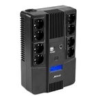 ИБП Бастион SKAT-UPS 800-AID-IN-1x9-8 {Line-interactive, 800/480Вт, LCD-дисплей, USB/ RJ-45, АКБ 1х 9Ач, сверху ЕВРО 4+4, МПТ} (8933)