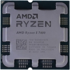 CPU AMD Ryzen 5 7600 BOX (100-100001015BOX) (Raphael, 5nm, C6/T12, Base 3,8GHz, Turbo 5,1GHz, RDNA 2 Graphics, L3 32Mb, TDP 65W, SAM5) 