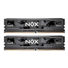 Оперативная память Apacer  DDR5  32GB  6400MHz DIMM NOX Black Gaming Memory CL36 1.4V Kit (2x16GB)  Heat Sink (Retail) 2048*8  3 years (AH5U32G64C652MBAA-2)