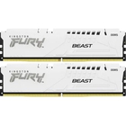 Память оперативная/ Kingston 32GB 5200MT/s DDR5 CL40 DIMM (Kit of 2) FURY Beast White XMP