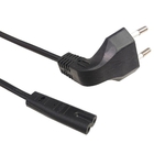 Кабель питания Filum FL-PC2.5-EUA-C7-3M CEE 7/16 угловая -С13, 2х0.5, 220В, 2.5A, чёрный, 3м (1115458)