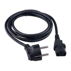 Гарнизон Кабель питания Schuko-C13, 3x0.75мм2, 10A, CCA, с заземлением, 1.8м, черный, пакет (GPC-186-0.75-1.8M)