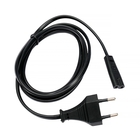 Cablexpert  Кабель питания CEE 7/16-C7, 2х0.5мм2, 2.5А, 1.5м, черный, пакет (PC-184/2-1.5M)