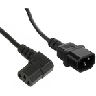 Exegate EX297750RUS Кабель питания Power EC-1P (C13 угловой->C14, VDE-250V-3*1.0mm2, медь, черный, 16A, 1м)