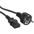 Exegate EX297782RUS Кабель питания Power PC-1P (Евровилка Schuko->C13, VDE-250V-3*1.0mm2, медь, черный, 16A, 1м)