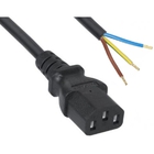 Кабель питания Filum FL-PC-C13-C2-2.5-BK ПВС-ВП 3x1.5 С13 - свободный конец, 220/250В, 10А, чёрный, 2.5м (1005445)