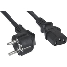 Кабель питания Filum FL-PC-SH90/C13-C2-1.8-BK ПВС-АП 3x1.5 CEE 7/7(Schuko) угловая - C13, 220/250В, 10А, чёрный, 1.8м (1005446)