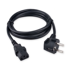 Гарнизон Кабель питания Schuko-C13, 3x1.0мм2, 16A, CCA, с заземлением, 1.8м, черный, пакет (GPC-186-1-1.8M)
