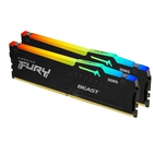 Kingston 64GB 6000MT/s DDR5 CL36 DIMM (Kit of 2) FURY Beast RGB KF560C36BBE2AK2-64