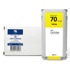 Струйный картридж NVP 70 (NV-C9454A) Yellow для HP DesignJet Z2100/Z3100/Z3200/Z5200/Z5400 (130 мл) совместимый