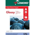 LOMOND 0102143  Фотобумага односторонняя глянцевая А4, 170г/м2, 25 листов