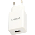 PERFEO Сетевое зарядное устройство с разъемом USB, 1А, белый (I4656)