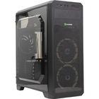 GameMax Корпус G563 без БП (Midi Tower, ATX, LED, Черн., Прозрач. бок. и фронт. панель, USB 3.0)