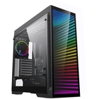 GameMax Корпус Abyss TR M908 без БП (Midi Tower, ATX,Черн.,Зак. стекло, Rainbow подсветка)
