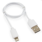 Гарнизон Кабель USB AM/Lightning, для iPhone5/6/7, IPod, IPad, 0.5м, белый, пакет (GCC-USB2-AP2-0.5M-W)