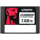 Твердотельный накопитель/ Kingston SSD DC600M, 7680GB, 2.5" 7mm, SATA3, 3D TLC, R/W 560/530MB/s, IOPs 94 000/34 000, TBW 14016, DWPD 1 (12 мес)