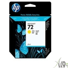 HP C9400A Картридж №72, Yellow {DesignJet T610, T1100, Yellow (69ml)}