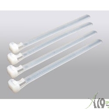 Hyperline GTRN-200HD Стяжка нейлоновая открывающаяся, безгалогенная (halogen free), 200x7.6мм (100 шт)