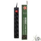 Gembird Сетевой фильтр Гарнизон EHB-10 3.0м 6 розеток черный Gembird Сетевой фильтр Гарнизон EHB-10 3.0м 6 розеток черный
