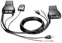 D-Link KVM-221/C1A 2-портовый KVM-переключатель с портами VGA и USB