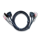 ATEN 2L-7D03U Шнур, мон+клав+мышь USB + аудио, DVI-D Single Link+USB A-Тип + 2x mini Jack(3,5мм)=>DVI-D Single Link+USB B-Тип+ 2x miniJack(3,5мм), Male-Male, опрессованный, 3 метр., черный ATEN 2L-7D03U Шнур, мон+клав+мышь USB + аудио, DVI-D Single Link+USB A-Тип + 2x mini Jack(3,5мм)=>DVI-D Single Link+USB B-Тип+ 2x miniJack(3,5мм), Male-Male, опрессованный, 3 метр., черный