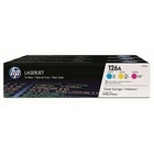 HP CF341A Картридж, Cyan/Magenta/Yellow {LJ CP1025, (CE311A+CE312A+CE313A)} HP CF341A Картридж, Cyan/Magenta/Yellow {LJ CP1025, (CE311A+CE312A+CE313A)}