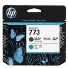 HP C1Q20A Печатающая №773, черный матовый / голубой HP C1Q20A Печатающая №773, черный матовый / голубой