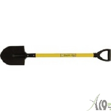 FIT 77214 Лопата штыковая ЛКМ с желтым металлизированным черенком и V-ручкой 185мм