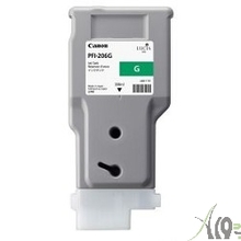 Canon PFI-206 G Картридж для плоттера iPF6400/6450. Зелёный. 300 мл.